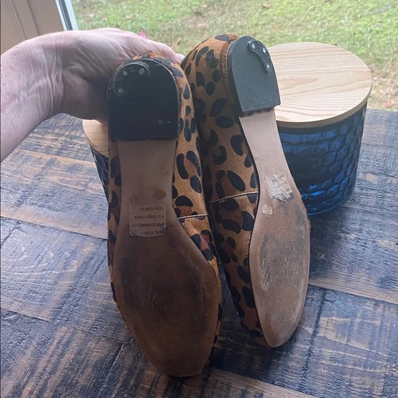 Sole Society Brown Leopard Flats with Embellishments 8.5 - Picture 3 of 5